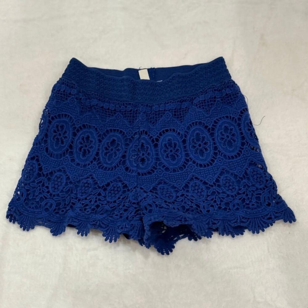 Jessica Simpson Girls Royal Blue Lace Shorts Size 8